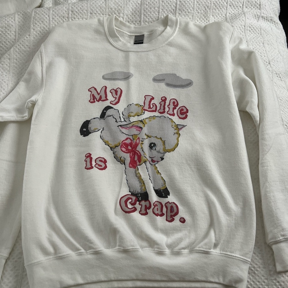 Marc Jacobs / Harry Styles inspired “My Life is Crap” crewneck. Size small.